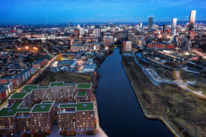 Bridgewater Warf - Night Aerial 1