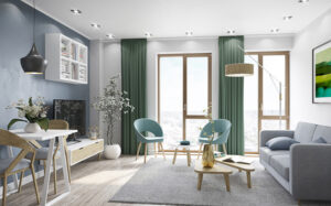 Bridgewater Wharf - 1 Bed Apartments Living Room