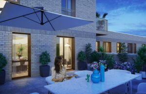 Bridgewater Wharf - 5th Floor Terrace night