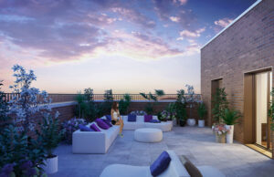 Bridgewater Wharf - 6th Floor Terrace Night