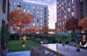 Bridgewater Wharf - Ground Floor Terrace Night